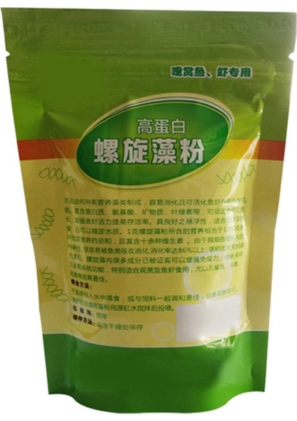 Yeşil Stil 50 Gram Süs Karidesleri Açık Yem Yosun Balık Yemleri Spirulina Tozu Şişesi Sağlıklı Okyanus Beslenmesi Balık Yemi G (Yurt Dışından) modelleri