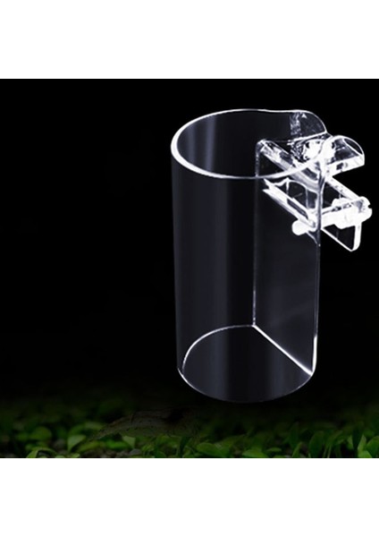 Akvaryum Balık Besleyici Şeffaf Arcylic Yüzen Gıda Besleme Halkası Betta Balık Tankı Karides Besleyici Bitki Tankı Için Besleme Fincan (Yurt Dışından)