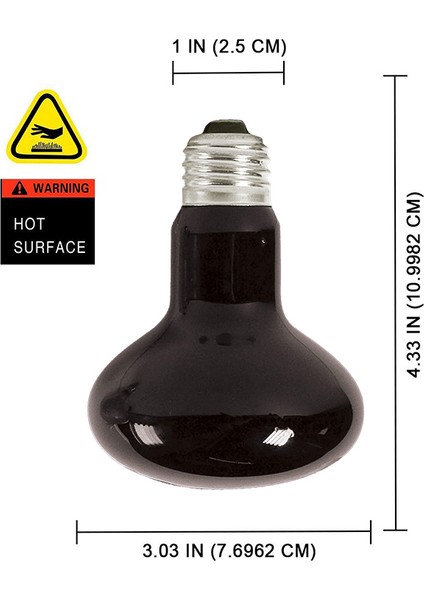 220V 75W Tarzı Bene 2 Pack Sürüngen Mehtap Isıtma Kızılötesi Lambalar Brooder Için Gece Ampulleri, Kaplumbağa, Kertenkele, Sakallı Ejderha Amfibi, Teraryum (Yurt Dışından)
