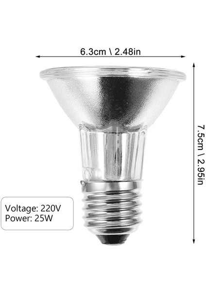 50W Tarzı Sürüngen Lamba Uva+Uvb 3.0 Pet Isı Lambası Ampul Kaplumbağa Güneşlenme Uv Ampulleri Amfibi Kertenkeleler Sıcaklık Kontrol Cihazı (Yurt Dışından)