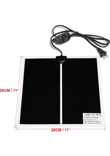 28 W Tarzı Pet Isıtma Pedi Sürüngen Elektrikli Battaniye Sıcak Ayarlanabilir Sıcaklık Kontrol Kuluçka Mat Araçları Ab Tak (Yurt Dışından) fiyatları