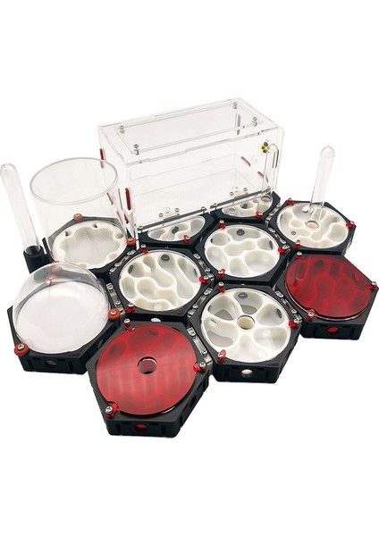 No.1 Tarzı Yeni 3D Baskı Nemlendirici Kuleli Karınca Çiftliği Uzay Istasyonu Sınırsız Genişleme Karınca Yuvası Pet Karınca Yuvası Atölyesi Petek Tasarımı (Yurt Dışından) fiyatları