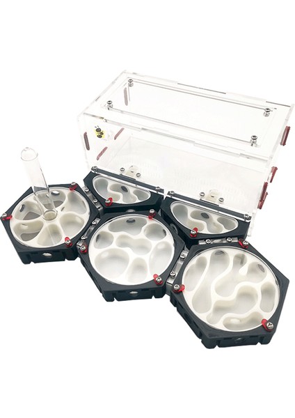 No.1 Tarzı Yeni 3D Baskı Nemlendirici Kuleli Karınca Çiftliği Uzay Istasyonu Sınırsız Genişleme Karınca Yuvası Pet Karınca Yuvası Atölyesi Petek Tasarımı (Yurt Dışından) modelleri