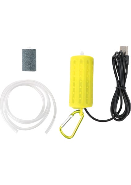 Sarı Stil Mini USB Akvaryum Kompresörü Balık Tankı Oksijen Hava Pompası Su Teraryum Filtresi Sessiz Enerji Tasarruflu Balık Tankı Aksesuarları (Yurt Dışından)