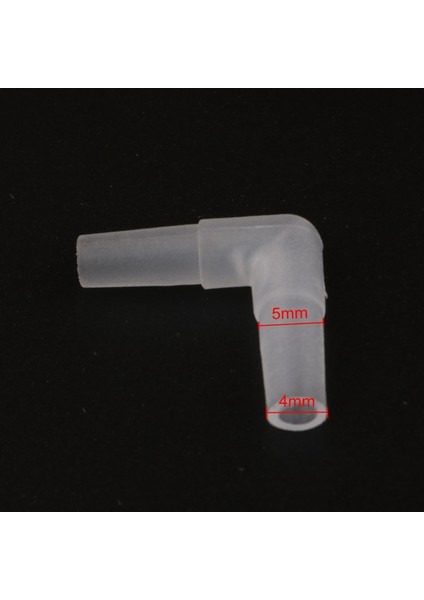 Dirsek Stili 4mm Lastic 4mm Tee Konnektör Akvaryum Hava Pompası Hattı Boru Eklemleri Balık Tankı Aksesuarları Için Düz Konnektörler Silikon Tüp (Yurt Dışından)