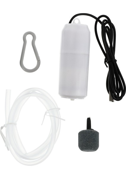 Beyaz Stil Mini Akvaryum Oksijen Hava Pompası Balık Tankı USB Sessiz Hava Kompresörü Havalandırıcı Taşınabilir Mini Küçük Oksijenatör Akvaryum Aksesuarları (Yurt Dışından)