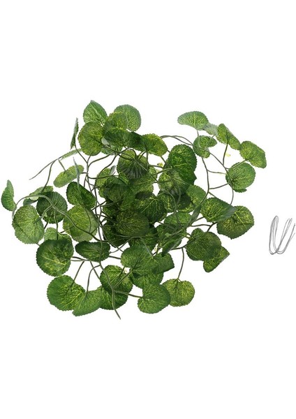 Yeni Yapay Asma Sürüngen Teraryum Kutusu Habitat Dekorasyon Kertenkele Yeşil Sahte Yapraklar (Yurt Dışından)