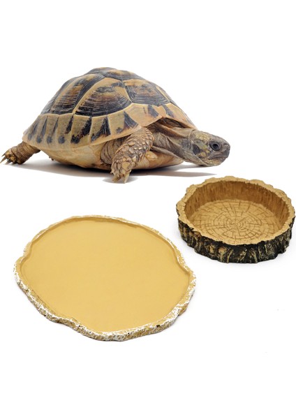 Yemek Tabağı Tarzı Sürüngen Gıda Su Kasesi Reçine Sürüngen Kaya Kase Gıda Besleyici Solucan Bulaşık Pet Mama Tepsisi Reçine Kaplumbağa Için Besleme Tabağı, Kaplumbağa (Yurt Dışından) fiyatları