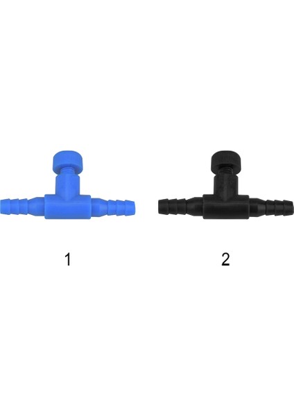 Mavi Stil T Şeklinde Akvaryum Havayolu Boru Boru Borusu Ayarlanabilir Konnektör Pompa Akış Kontrolü S Anahtar Musluğu Hortumu Trakea Hava Tüpü (Yurt Dışından) modelleri