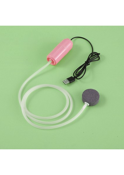 Daha Fazla Baloncuk Pembe Tarzı Akvaryum Oksijen Hava Pompası Balık Tankı USB Sessiz Hava Kompresörü Havalandırıcı Taşınabilir Mini Küçük Oksijenatör Akvaryum Aksesuarları 5V 1W (Yurt Dışından)
