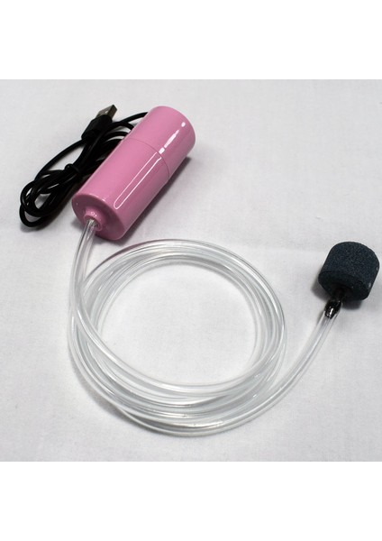 Longbangdian Shop Pembe Stil Akvaryum Oksijen Hava Pompası Balık Tankı USB Sessiz Hava Kompresörü Havalandırıcı Taşınabilir Mini Küçük Oksijenatör Akvaryum Aksesuarları 1W (Yurt Dışından)