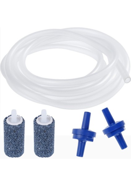Beyaz Stil M Beden Ncrew 2m Havayolu Borusu Balık Tankı Hava Pompası Aksesuarları, Akvaryumlar Için Kabarcık Bırakma Hava Taşları ve Hava Valfleri ile (Yurt Dışından)