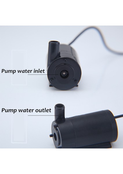 6MMX1M Hortum Stili Mikro 5V USB Dc Düşük Gürültü Fırçasız Motor Gerilimi 120LH Akvaryum Balık Tankı Elektrikli Pompalar Dalgıç Pompa Dilsiz Bir Metre Hattı (Yurt Dışından)