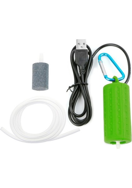 Yeşil Stil M Beden Akvaryum Mini USB Oksijen Hava Pompası Taş Çekvalf Dilsiz Hortum Enerji Tasarrufu Malzemeleri Balık Tankı Aksesuarları (Yurt Dışından)