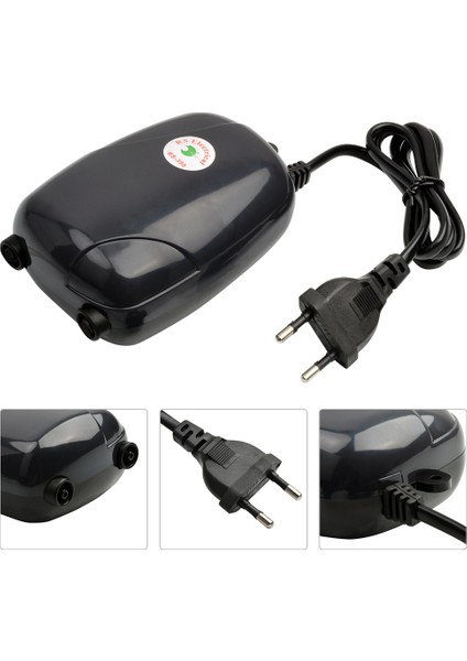 3W Tarzı Au Fişi Nıcrew Akvaryum Hava Pompası Balık Tankı Mini Kompresör Akvaryum Için Tek Çift Çıkışlı Çek Valf Tüpü Su Aksesuarları (Yurt Dışından) indirimleri