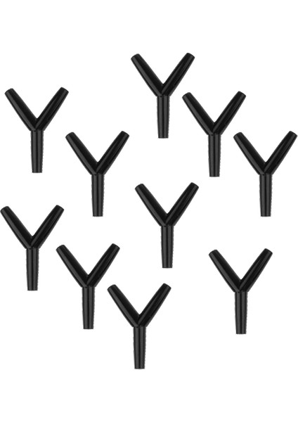 Siyah Stil Paket 10 Akvaryum Balık Tankı Hava Hattı Konnektörü Balık Akvaryumları Boru Vanaları Seçim (Yurt Dışından)