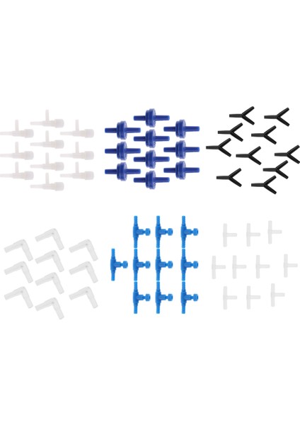 Siyah Stil Paket 10 Akvaryum Balık Tankı Hava Hattı Konnektörü Balık Akvaryumları Boru Vanaları Seçim (Yurt Dışından) modelleri