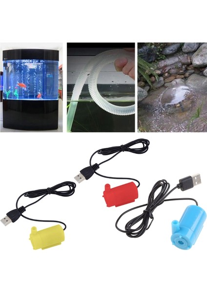 Sarı Stil Mikro Dalgıç Su Pompası Balık Tankları Akvaryum USB Powered Dc 5V Mini Motor Su Pompası Aksesuarları (Yurt Dışından) indirimleri