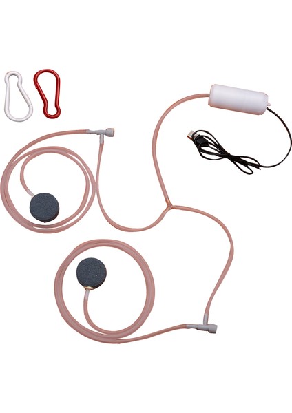 Çift ​​taş Tüp B Tarzı Akvaryum Oksijen Hava Pompası Şarj Edilebilir Küçük Havalandırma Pompası Taşınabilir Balık Tankı Oksijenatör Balıkçılık Için Akvaryum Aksesuarları (Yurt Dışından)