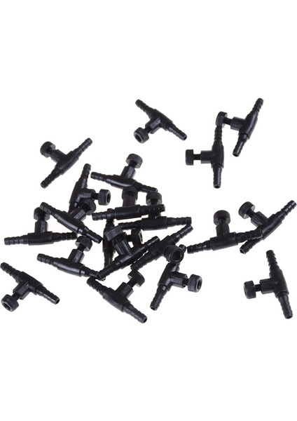 Mavi Stil 20 Adet Akvaryum Hava Hattı Boru Boru Tüp Ayarlanabilir Konnektör Pompa Akış Kontrol Vanaları Anahtar Dokunun 4*6mm Hortum Trakea (Yurt Dışından) modelleri