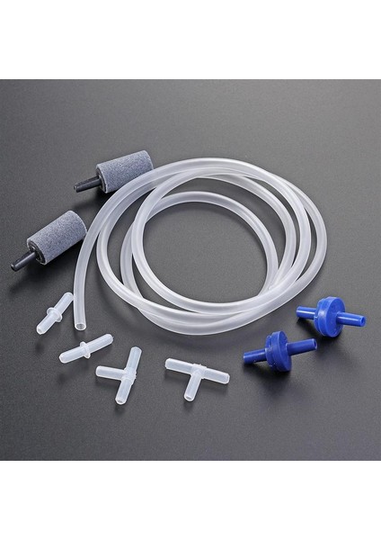 1m Akvaryum Tropikal Standart Havayolu Boru Tee Ortak Manifold Connectiotraight Ortak 2 Adet Hava Taş Durdurma Vanası (Yurt Dışından)