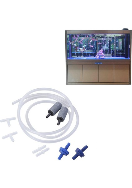 1m Akvaryum Tropikal Standart Havayolu Boru Tee Ortak Manifold Connectiotraight Ortak 2 Adet Hava Taş Durdurma Vanası (Yurt Dışından) modelleri