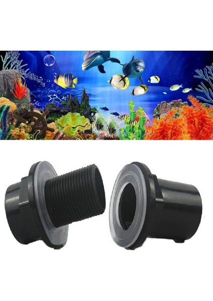 Siyah Stil 32 mm Traight Tank Konnektörü Pvc Su Geçirmez Boru Eklemi Balık Tankı Akvaryum Aksesuarları Parçaları (Yurt Dışından) fırsatları