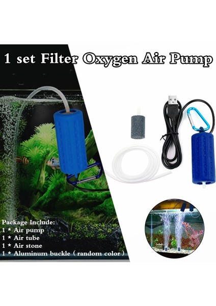 Ordu Yeşili Tarzı 7 Renk Mini Taşınabilir Akvaryum Tankı Aksesuarları Ultra Sessiz USB Balıkçılık Tankları Filtre Hava Kompresörü Oksijen Pompası Olta Takımı (Yurt Dışından) fiyatları