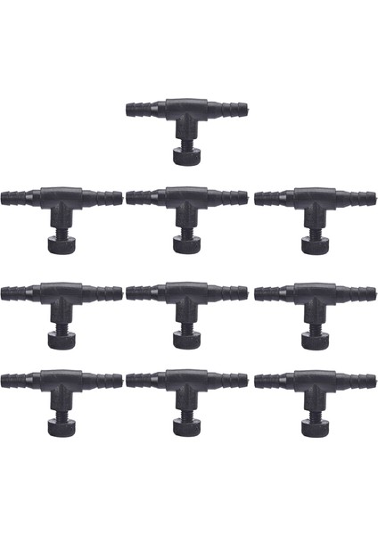 Siyah Stil 3 Parça Akvaryum Hava Hattı Boru Boru Tüp Ayarlanabilir Konnektör Pompa Akış Kontrol Vanaları Anahtar Musluk Hortumu Trakea 4*6mm (Yurt Dışından) modelleri