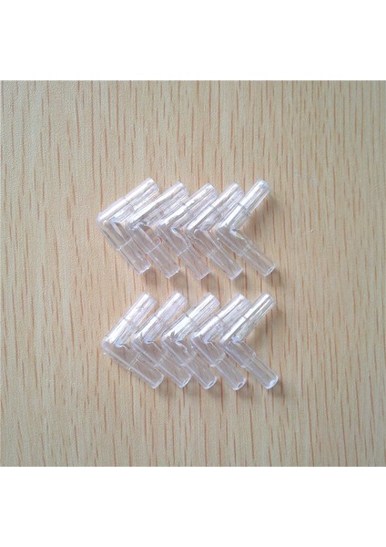 Şeffaf Stil Tek Boyut Kullanışlı Şeffaf Plastik 2 Yollu 4mm Havayolu Hava Borusu Şeffaf Dirsek Tüp Konnektör Akvaryum Aksesuarları (Yurt Dışından)