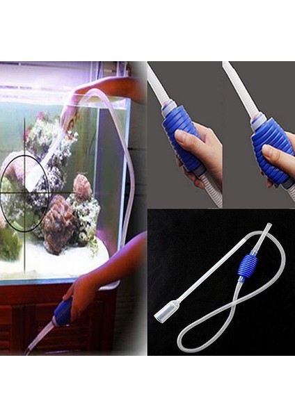 No.1 Tarzı Akvaryum Temiz Pompa Vakum Su Değişim Değiştirici Çakıl Temizleyici Balık Tankı Sifon Pompası Dayanıklı Temizleme Araçları (Yurt Dışından) modelleri
