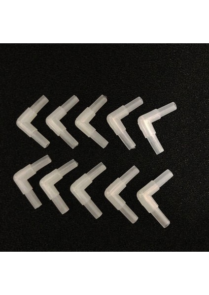 Beyaz Dirsek Stili Çap 4mm Lot 4mm Beyaz Dirsek Bağlayıcı Akvaryum Balık Tankı Hava Pompası Bağlayıcı Kontrol Vanası Hava Borusu Tüp Aksesuarları Plastik (Yurt Dışından)