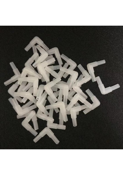 Beyaz Dirsek Stili Çap 4mm Lot 4mm Beyaz Dirsek Bağlayıcı Akvaryum Balık Tankı Hava Pompası Bağlayıcı Kontrol Vanası Hava Borusu Tüp Aksesuarları Plastik (Yurt Dışından) fırsatları
