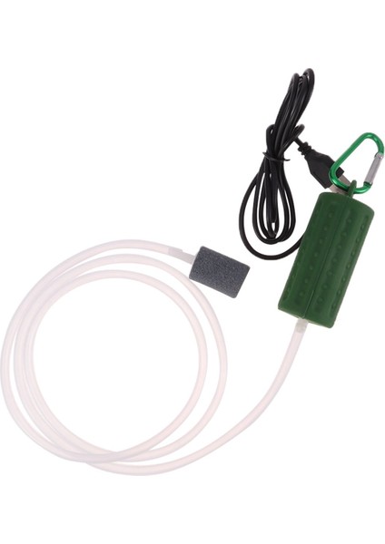 Yeşil Stil Sessiz USB Küçük Hava Kabarcık Disk Taş Havalandırıcı Akvaryum Balık Tankı Gölet Pompası Hidroponik Oksijen Hortumu Siyah (Yurt Dışından)