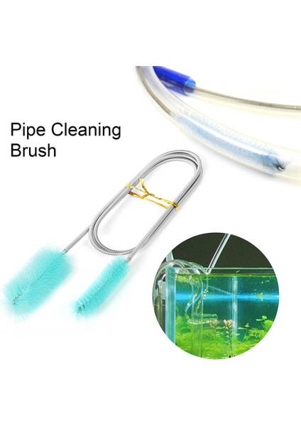 Siyah Stil 155CM Temizleme Fırçası Hava Tüpü Esnek Çift Uçlu Hortum Akvaryum Aksesuarları Tank Temizleyici Su Filtresi M Boru (Yurt Dışından) fırsatları