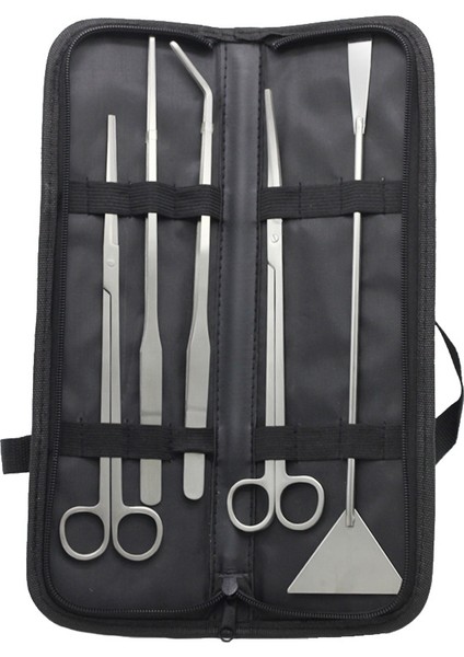 5 Adet Set Stili Akvaryum Aletleri Seti Bitkiler Cımbız ve Otlar Çim Paslanmaz Çelik Temizleme Aletleri Bitkiler Balık Tankı Aksesuarı (Yurt Dışından)