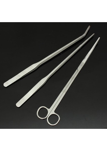 Gümüş Tarzı 4'ü 1 Arada 4 1 Akvaryum Bitki Araçları Kavisli Düz Cımbız Veya Kum Küreği Çim Su Yosunu Makası Temizleme Seti Su Bakımı (Yurt Dışından) modelleri