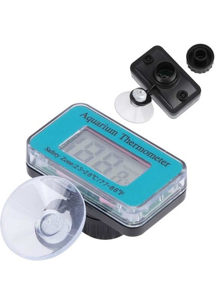 Akvaryum Termometresi - Akvaryum Dalgıç Balık Tankları Için Vantuzlu Suya Dayanıklı Dijital LCD Termometre Sıcaklık Ölçer (Yurt Dışından)