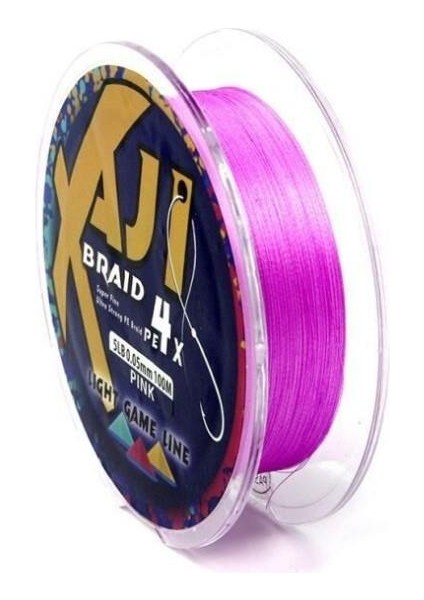 Aji Light Game Braid 4x 0.04MM 100MT. Pink Ip