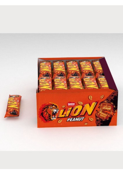 1 Paket 24 Adet Hediye Lion Çikolata Kaplı Fıstıklı Peanut Gofret 41 G ( 24 Adet ) fırsatları