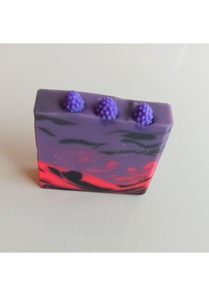 Pirinç Kepeği Yağlı Böğürtlen Kokulu El Yapımı Doğal Berry Sabunu
