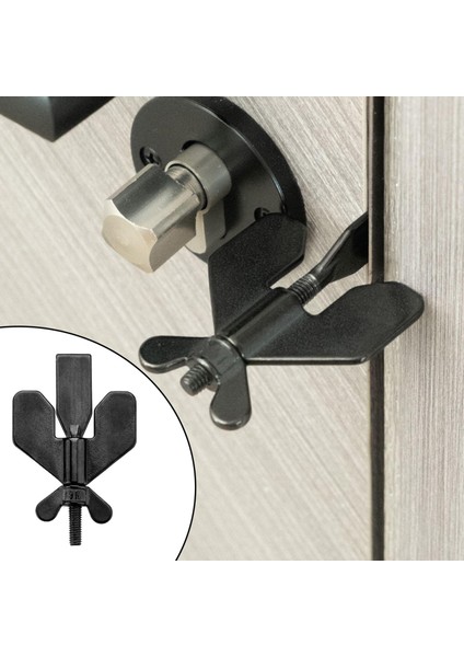 Taşınabilir Kapı Kilidi, Önleyici Kilitleme Kilitleri Ev Mandalı Kapı Durdurucu 8x1.5cm (Yurt Dışından) fırsatları