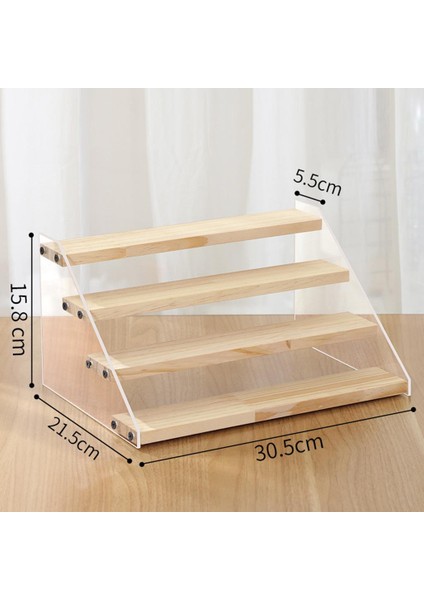 Akrilik Yükseltici Ahşap Raf Standı Şeffaf Oyuncak Öı 30.5X21.5X15.8 cm (Yurt Dışından)