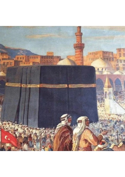 Canvas Osmanlı Dönemi Kabe Sayılarla Boyama Seti Kasnaklı 40 x 50 cm