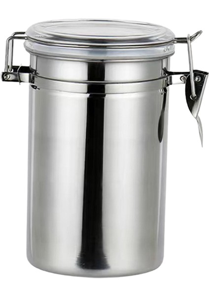 Kahve Teneke Kutu Aracı Hava Geçirmez Depolama Tankı Aperatifler Baharat Gevşek Yaprak Çay 1100 ml 10.3CMX16.6CM (Yurt Dışından)