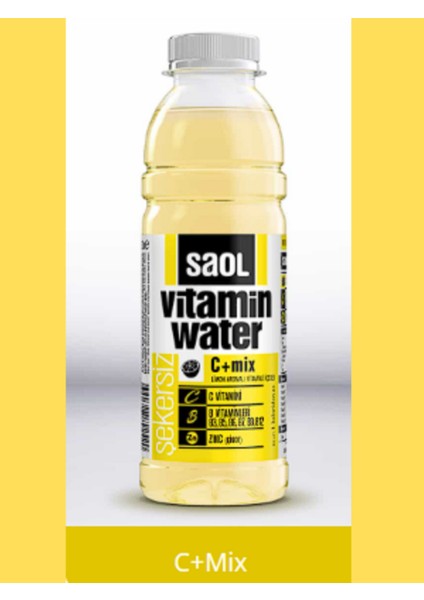 4 Adet Saol Water C+Mix 500 ml Vitaminli Minarelli Su