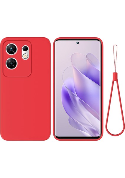 Infinix Zero 30 4g Sıvı Silikon Kılıf Yumuşak Dokunmatik Fiber Astar Telefon Kapağı (Yurt Dışından)