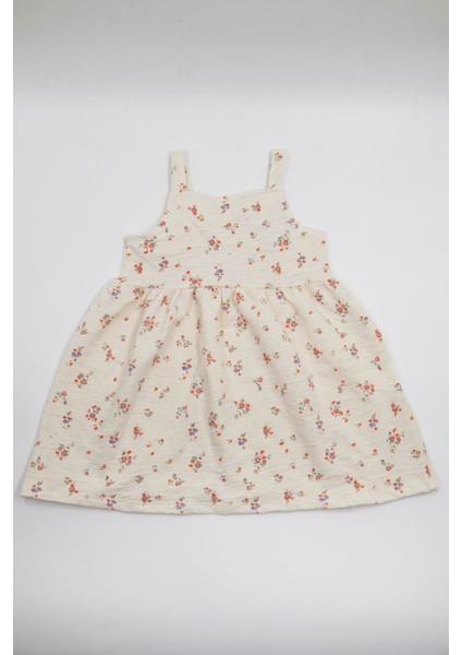 Kız Çocuk Desenli Elbise - Çiçek