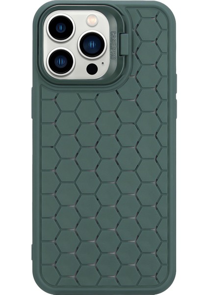 iPhone 13 Pro Max Kickstand'lı Tpu Düşme Önleyici Telefon Kılıfı (Yurt Dışından)