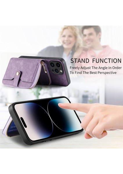Telefon 14 Pro Max Darbeye Dayanıklı Deri+Tpu+Askılı Pc Telefon Kılıfı (Yurt Dışından) indirimleri